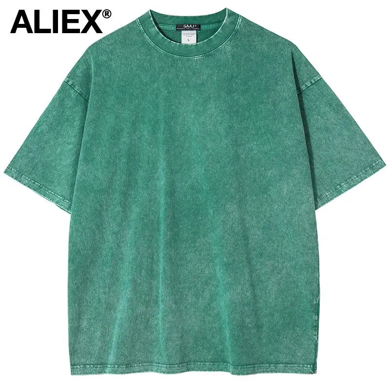 Women's 100% Cotton Oversized T-Shirt - Distressed Casual Tee