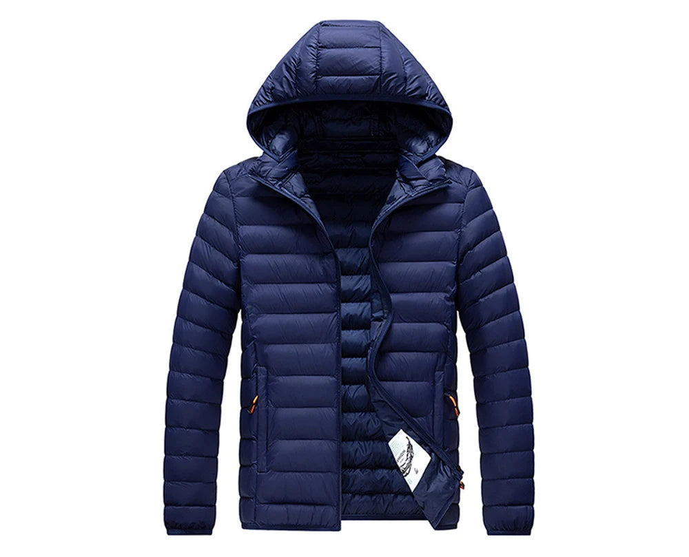 Winter Men's Warm Down Parkas Fashion Men Cotton Thick Hooded Coats Men Windbreaker Snow Thermal Padded Jackets Clothing 8XL