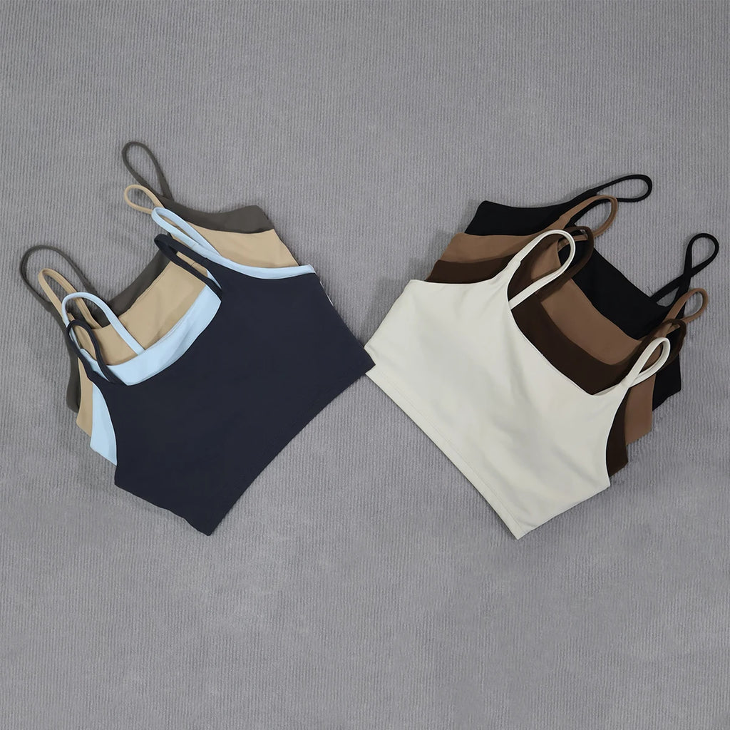 Ctenkevet Women's Push-Up Gym Workout Yoga Bra Female Backless Shockproof Fitness Crop Top Sports Underwear Woman