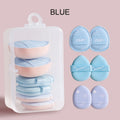 6 mini finger puff set with box, wet and dry concealer air cushion puff, used for makeup of eyes, nose and face.