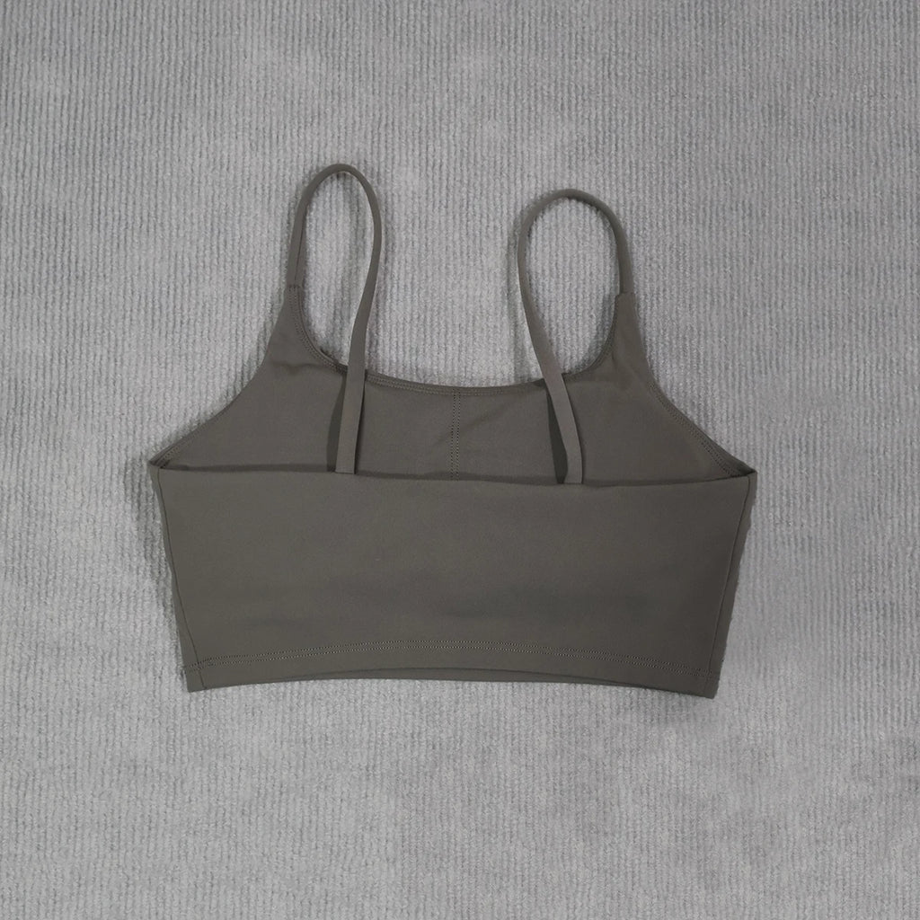 Ctenkevet Women's Push-Up Gym Workout Yoga Bra Female Backless Shockproof Fitness Crop Top Sports Underwear Woman