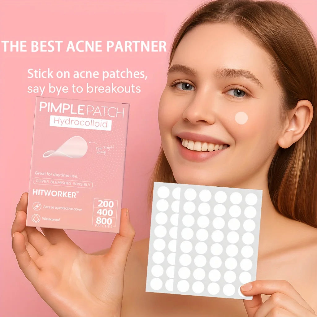 HITWORKER Hydrocolloid Acne Patches - 800-Piece Set