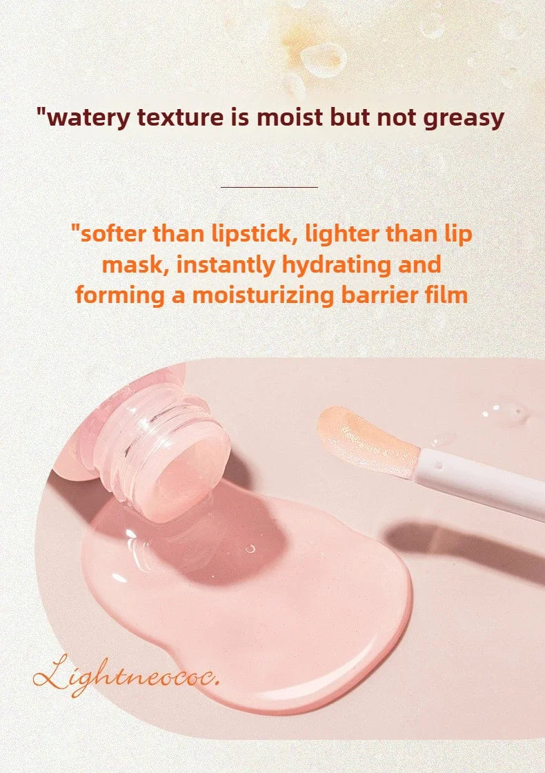Korean Beauty Moisturizing Lip Ink Gloss Jelly Lipstick Big Brush Labial Lips Bright Oil Balm - Moisture & Color in One