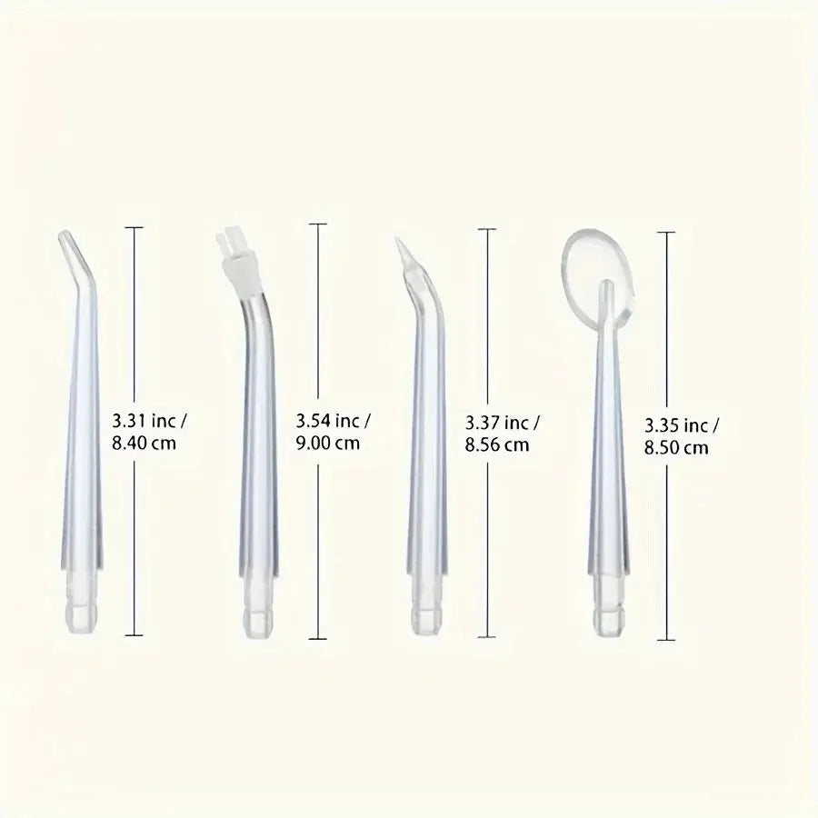 8 boquillas dentales bucales reemplazables por juego para irrigador bucal, chorro de agua dental, palillo de agua, enjuague bucal, hilo dental