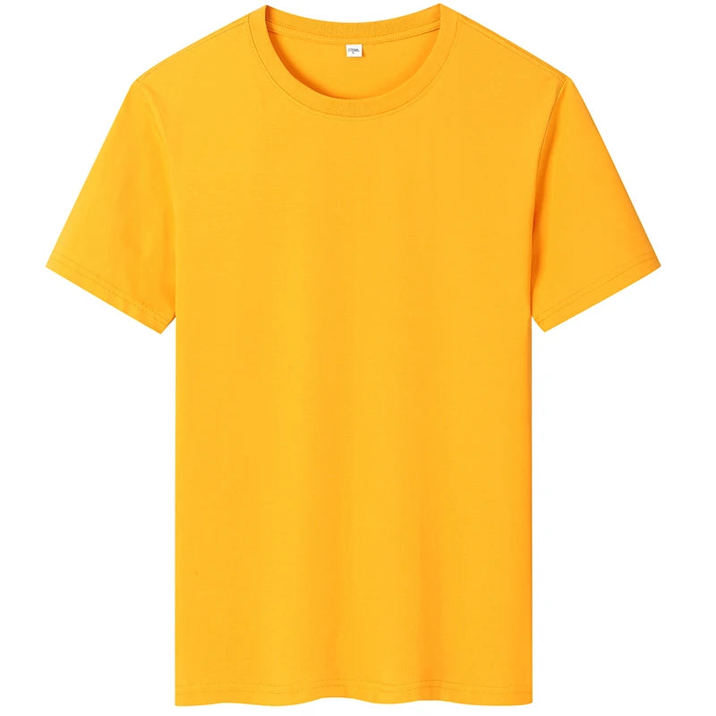 2025 New Men's Korean Casual Cotton Short Sleeved Round Neck T-shirt Summer Fashionable and Comfortable Versatile Top