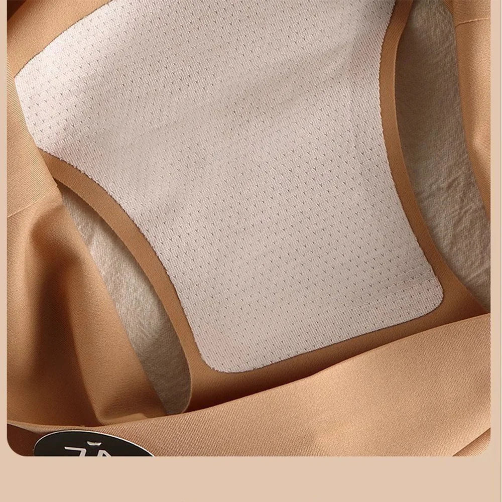 6pcs Seamless Mulberry Silk Panties Women's Ultra-thin Underwear Sexy High-elastic Soft Breathable Female Daily Panties