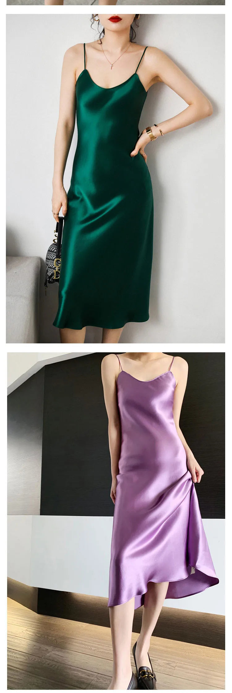 2026 fashion Sexy Satin Long Dress Summer Lady Acetate satin Party Dress High Waist Slim Female Retro Dress Red Pink robe femme