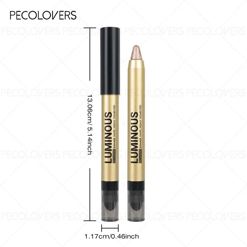 Gold Tube Eye Shadow Pen, Multi-Color Selection, Eye Highlights, Brightening Eyes, Waterproof And Sweatproof, Eye Cosmetics