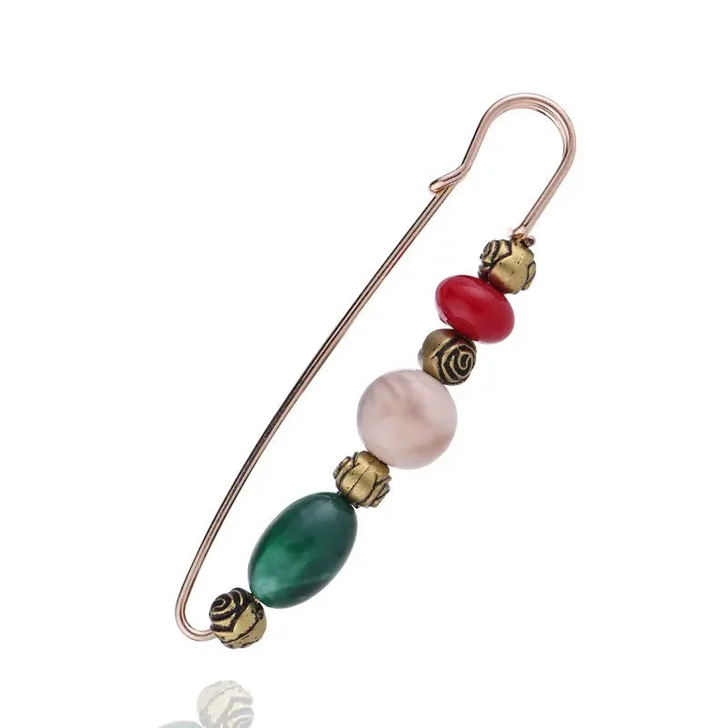 Detachable Metal Pins For Clothing Elegant Clip On Brooches For Women's Sweaters Cardigans Dresses