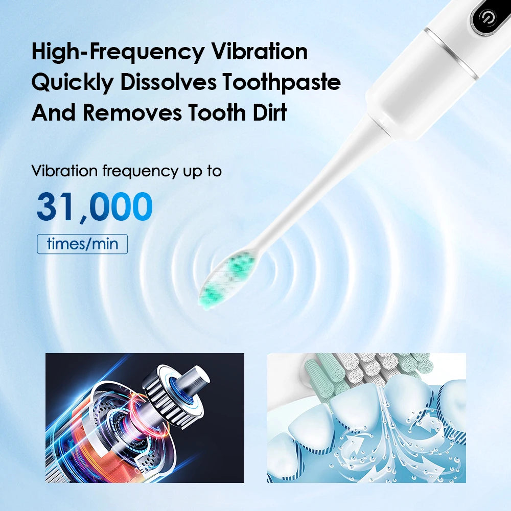 Electric Toothbrush Sonic Dental Teeth Whitening Kit Tooth Whitener Calculus Tartar Remover Tools Cleaner Stain Oral Care