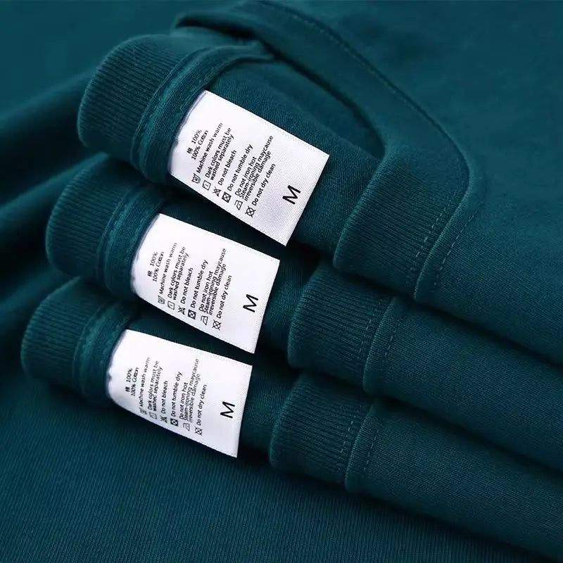 Zefansuli Heavyweight Cotton T-Shirt - Gray-Purple Round Neck Tee