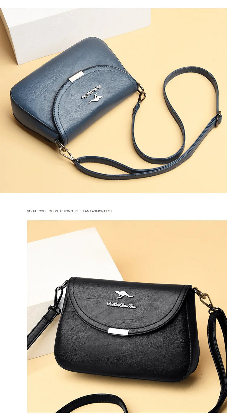 Soft Leather Crossbody Bag Large Capacity Fashionable Women's Shoulder Bag for Middle-Aged Mothers Hot Sale Of The Season New...