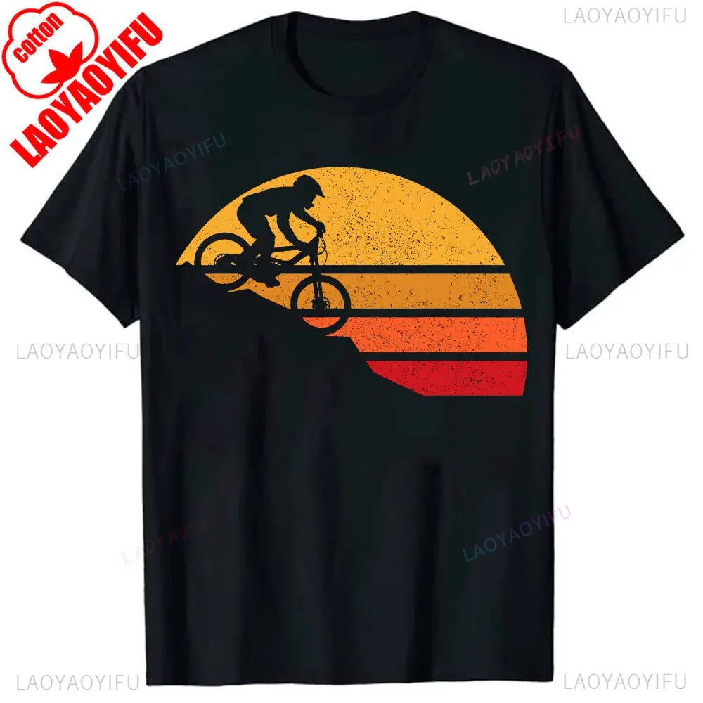 Men Clothing Mountain Bike Cycle Male Tshirts Vintage Downhill Mount Mtb Hombre Tops For Men Fashion Print Tee Roupas Masculinas