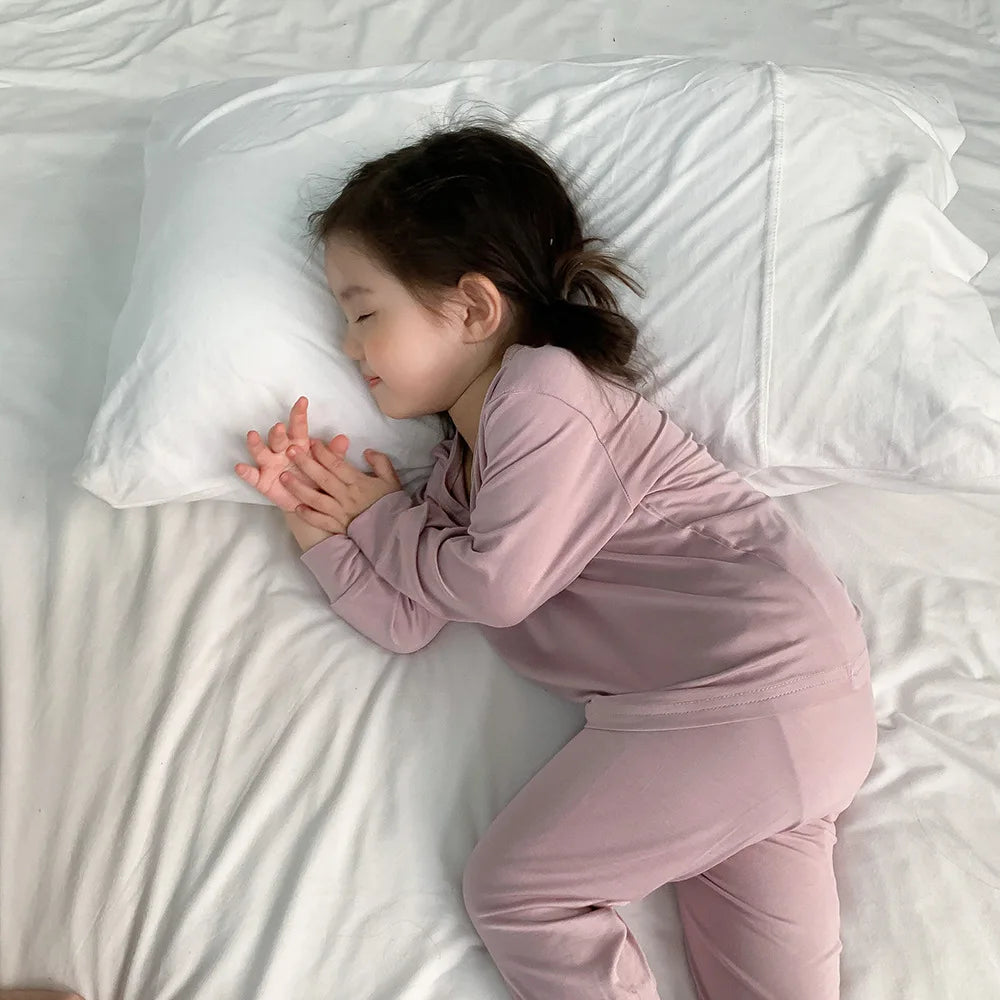 Kids Unisex Cotton Pajama Set - 2-Piece Sleepwear for Ages 1-8 Years