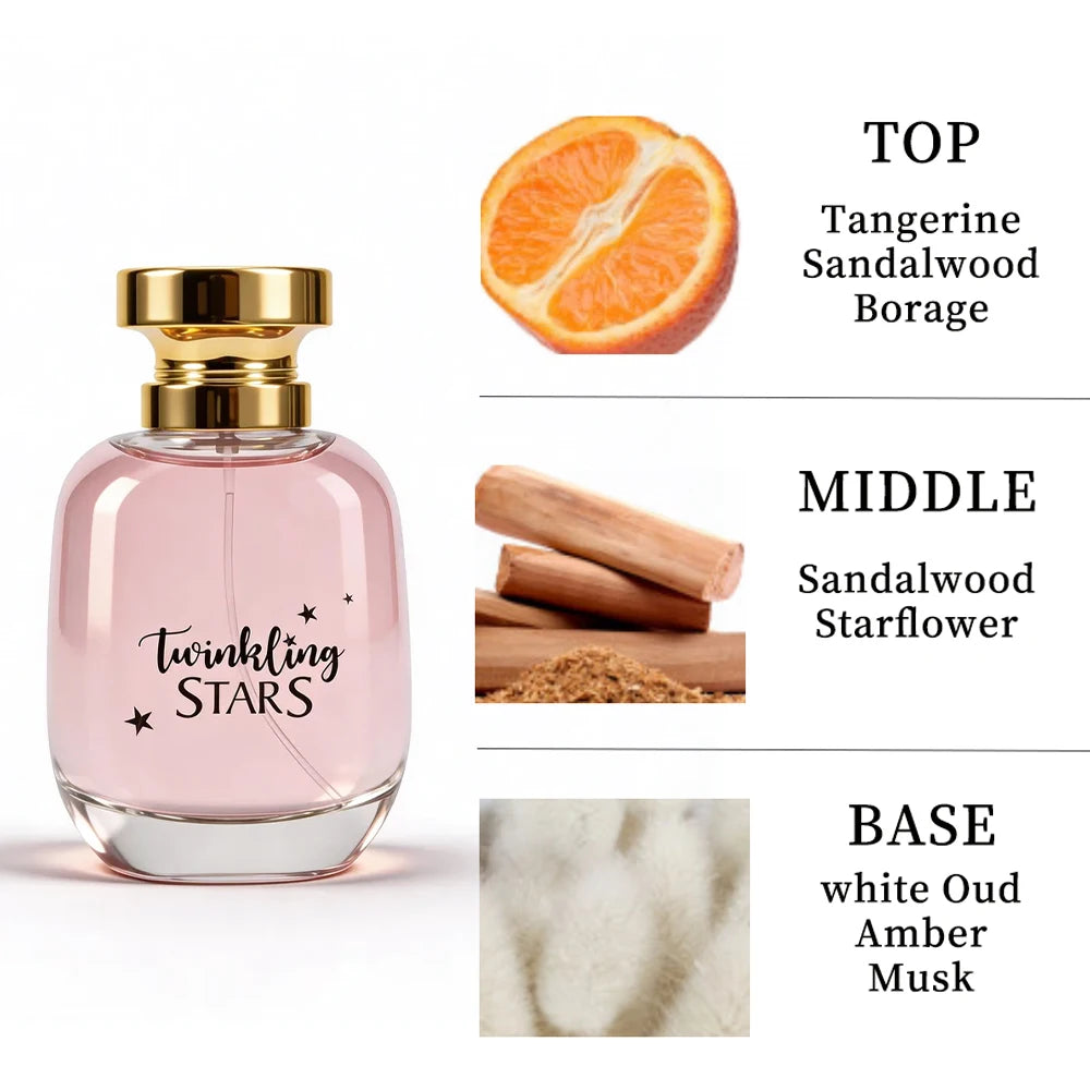 3.0 oz Bottle, Women's Super Value Perfume, a Woody Musk Flower Perfume for Women, Containing Pear, Red Apple and Clementine
