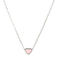 Female 316L Stainless Steel Necklace for Women Color Love Heart Pendant Necklace Heart Charm Necklace Fashion Jewelry Gifts