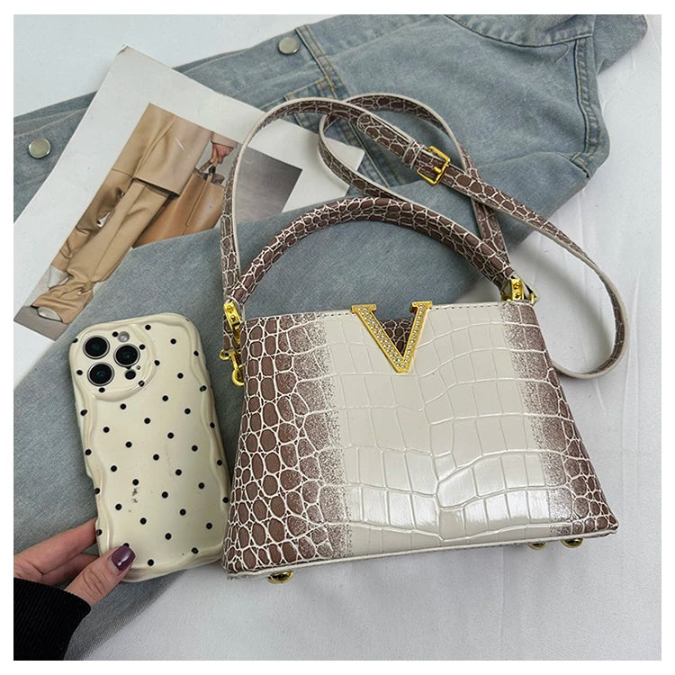 Mom' Bag Luxury Brand Ladies Messenger Bag In Leather - Famous Designer Elegant Tote Bag Popular Classic Design