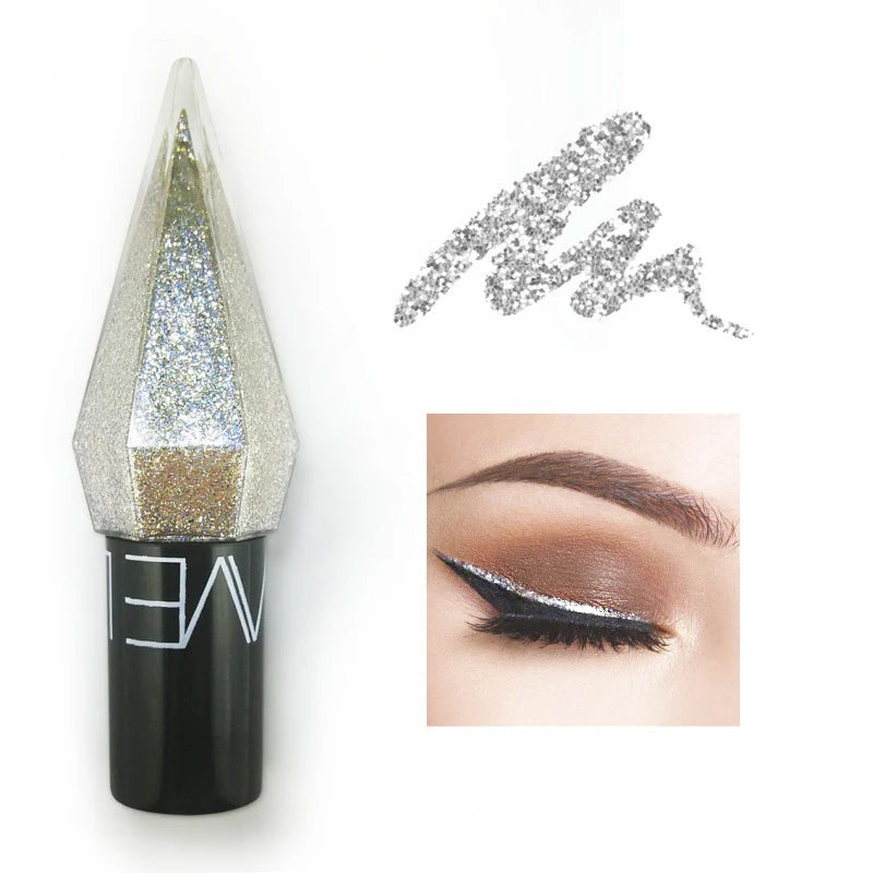 Liquid Eye Shadow Eye Highlight Diamond Sparkle Flash Eye Shadow Liquid Brightening Silkworm Eye Makeup Tool