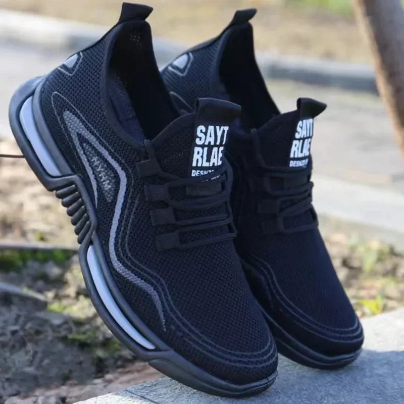 Men Shoes Slip On Fashion Sneakers Male Sport Running Shoes Breathable Gym Training Walking Tennis Shoes Non Slip Workout Flats