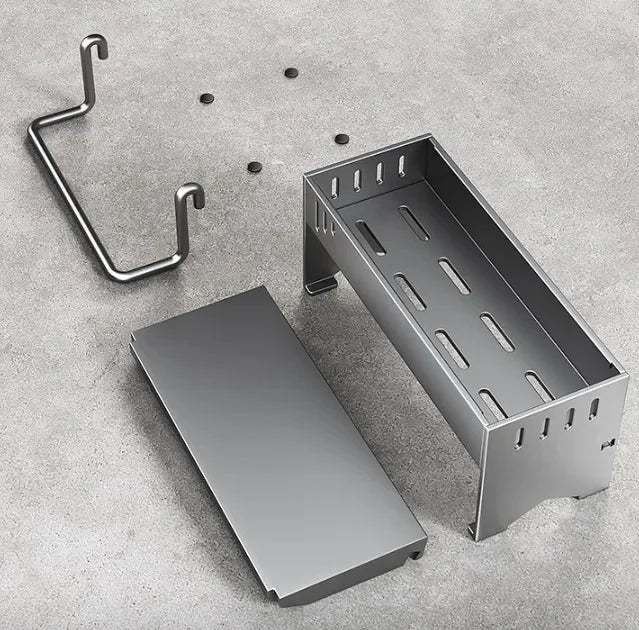 Estante de Esponja de Acero Inoxidable para Cocina, Estante de Drenaje para Trapos de Fregadero Doméstico, Estante de Almacenamiento Multifuncional para Estropajos y Bolas de Acero