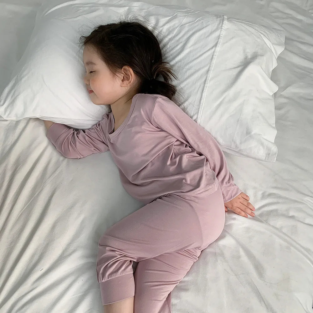 Kids Unisex Cotton Pajama Set - 2-Piece Sleepwear for Ages 1-8 Years