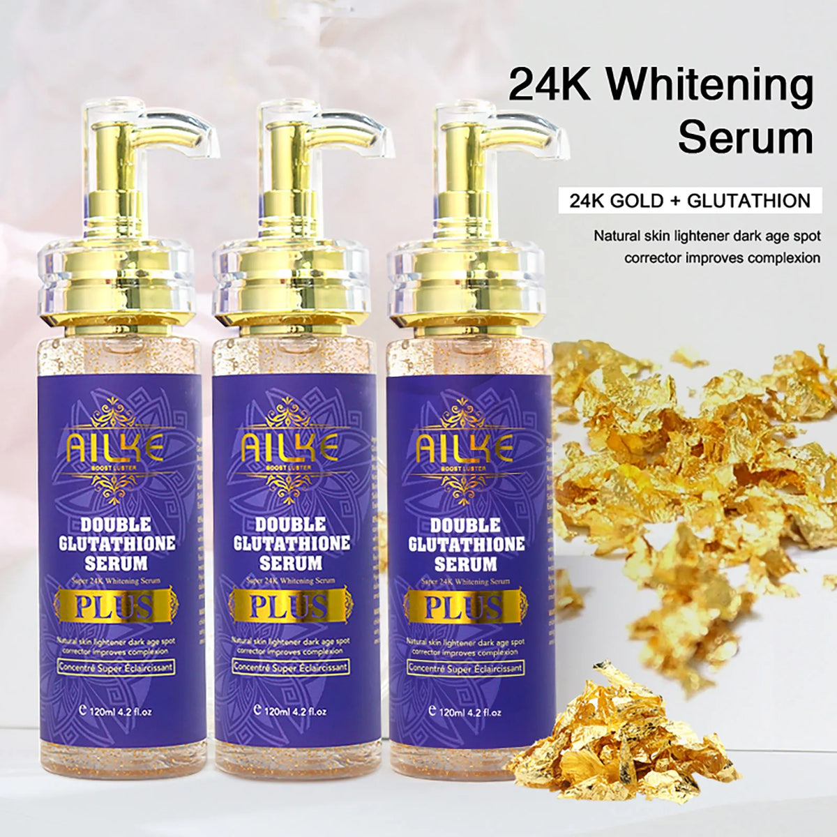 AILKE Double Glutathione Skin Care Set - Whitening & Dark Spot Corrector