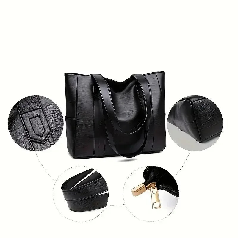 Large Capacity Tote Bag For Women Low-key High-end Texture Shoulder Bag Holiday Travel Tote Bag Korean Version Large Capacity