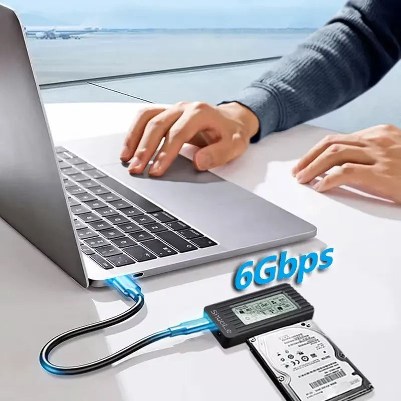 USB 3.2 To Sata Display Adapter Converter Cable USB3.0 Hard Drive Converter Cable For Samsung Seagate WD 2.5 3.5 HDD SSD Adapter