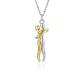 Fashion Hugging Necklace Jewelry Choker Hug Pendant Chain Men Necklaces For Lover Women'S Couple Men Lady Female Male