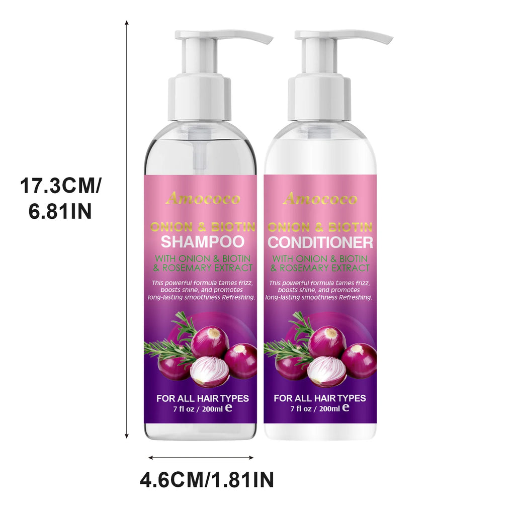 Amococo Shampoo and Conditioner Set - 2 x 200ml Hair Care Duo