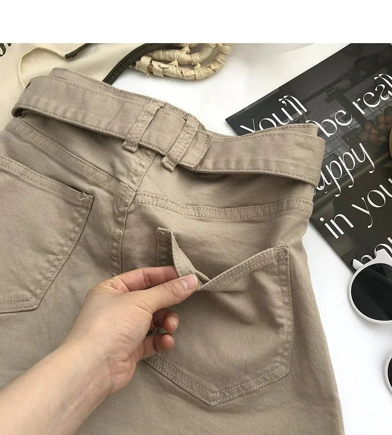 2026 Summer Safari Style Women Denim Pantskirt High-waist Short Slim A-line Jean Skirts Lady Anti-expose Lining Wide-leg Shorts