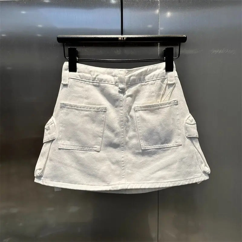 High Waisted Casual Washed Short Skirt for Women in the Spring and Summer of 2026 Stylish and Slimming Workwear Skirt