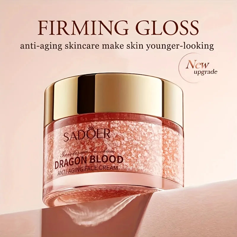 Dragon Blood Face Cream Natural Ganoderma Extract Firming Deep Hydration Fade Fine Lines Radiant Daily Night Facial Care Cream