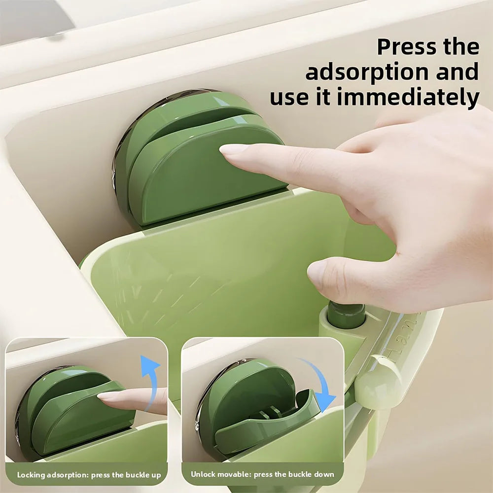 Kitchen Filter Drain Basket Fruit Vegetable Cleaning and Drainage Basket Cleaning Basket Triangular Sink Strainer for Food Waste