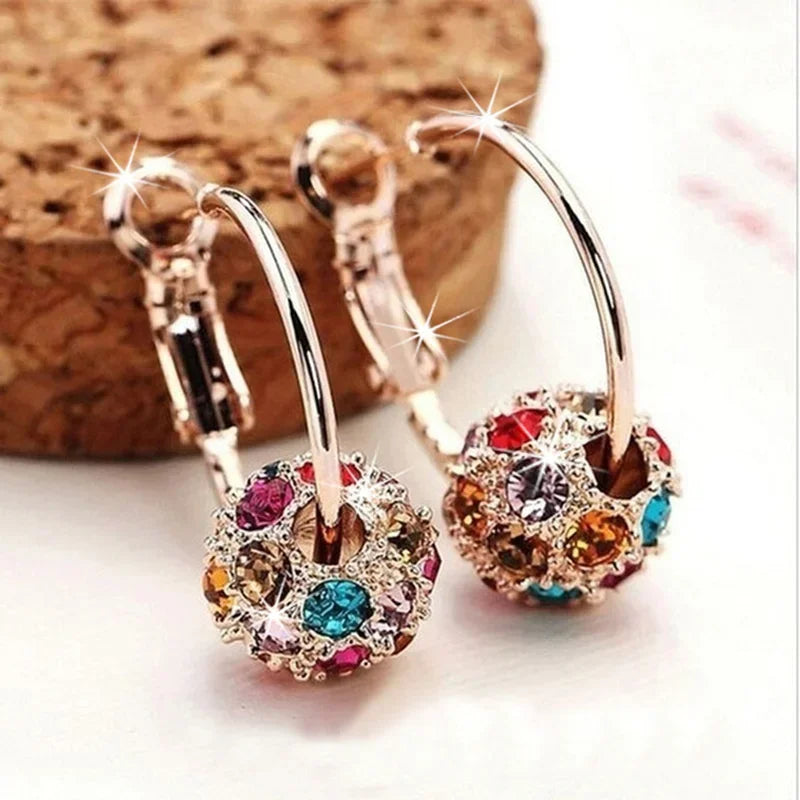 Earrings Zircon Pendant Earrings Shiny Earrings For Women'S'S Wedding Betrothal Bride Jewelry Birthday