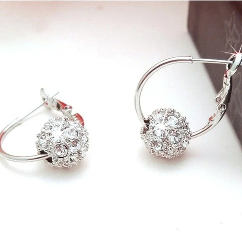 Earrings Zircon Pendant Earrings Shiny Earrings For Women'S'S Wedding Betrothal Bride Jewelry Birthday