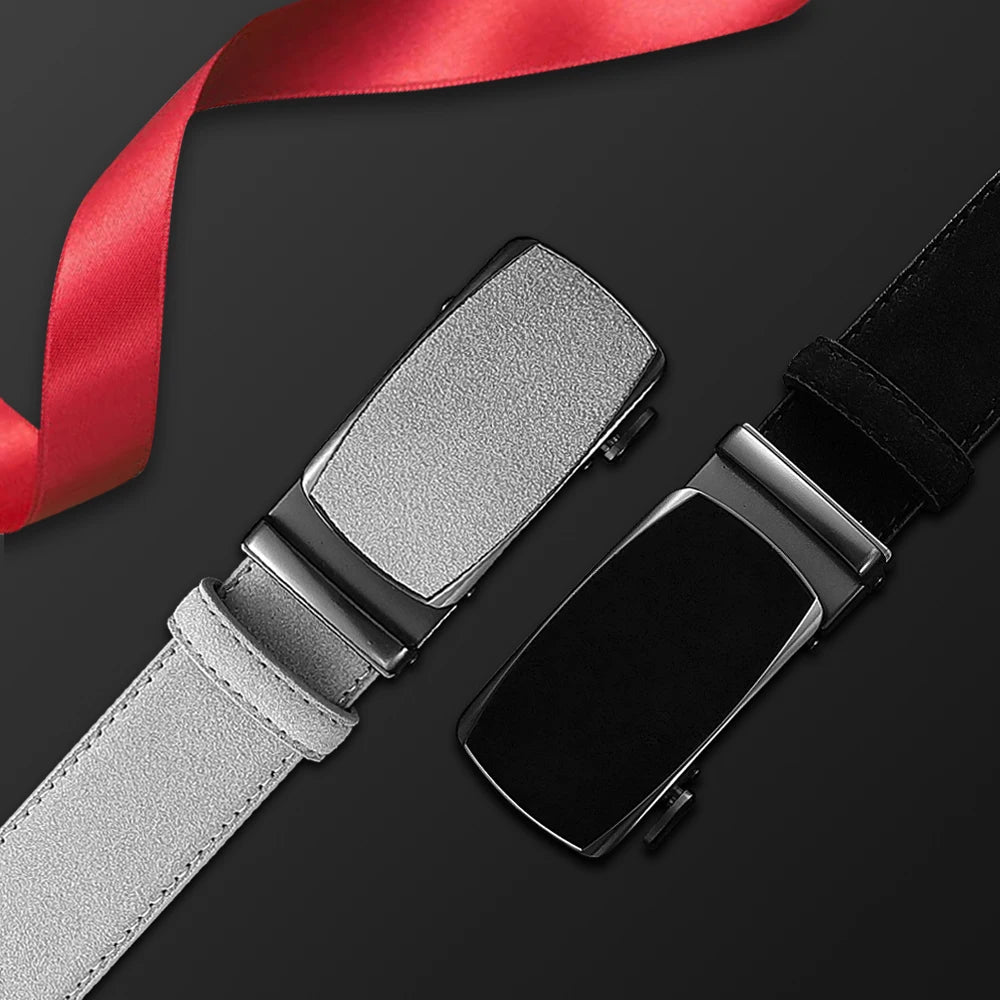Men Fashion Belt Genuine Leather Belt for Men Automatic Belts Adjustable Waistband Business Belts 허리띠
