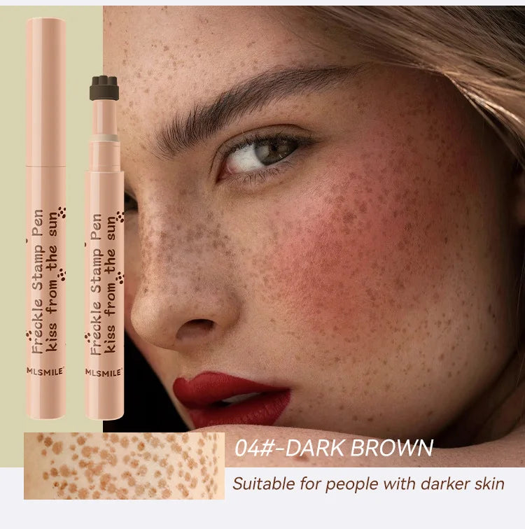 Waterproof Freckle Pen Natural Lifelike Fake Freckles Pen For Lasting Look Dot Spot Pen Makeup For Women'S Makep Light/Dark Brown