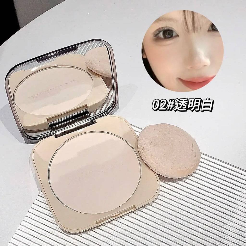 kakashow Setting Powder Oil Control Makeup Setting Brightening Skin Tone Setting Powder With Mirror Compact Portable Makeup