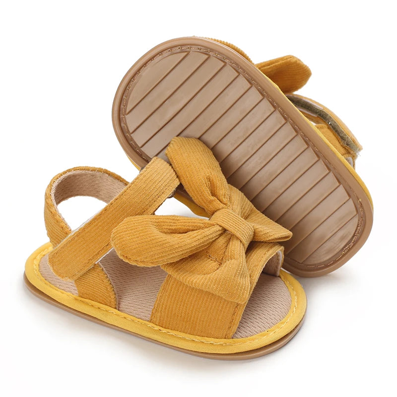 Infant Pre-walker Sandals,Girls Sweet Style Heart Bow Butterfly Decor Sandals,Soft Comfy Multi Color Summer Footwear 0-18 Months
