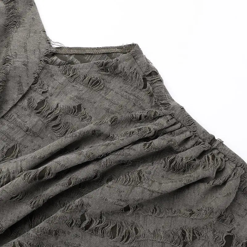 Sexy Bohemian Short Dress with Strap Vintage Retro Desert Wasteland Style Unconventional Skirt for Women Travel Photography