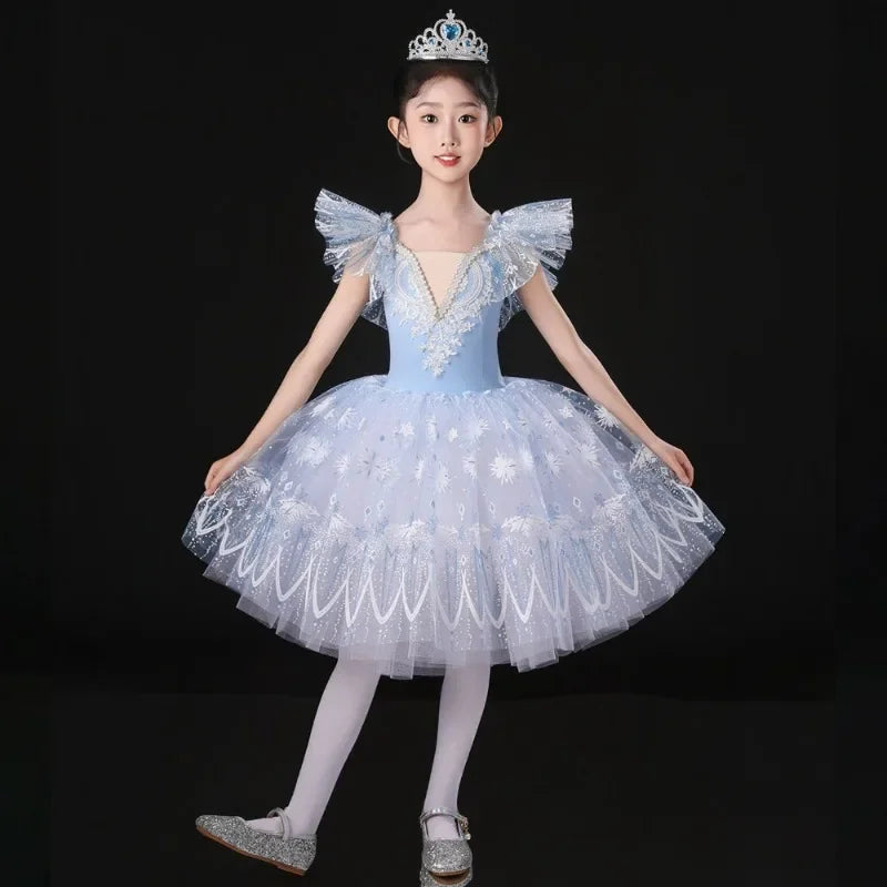 Performance Costume Competition Uniform Children Clothing Kids Clothes Children's Day Ballet Leotards for Girls Dress Dance Wear