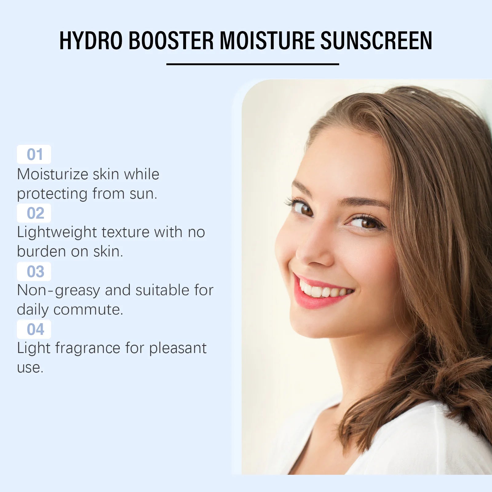 Face Sunscreen SPF 50 Niacinamide Ceramide Non Greasy Broad Spectrum Skin Barrier Protection All Skin Types Lightweight UV Serum