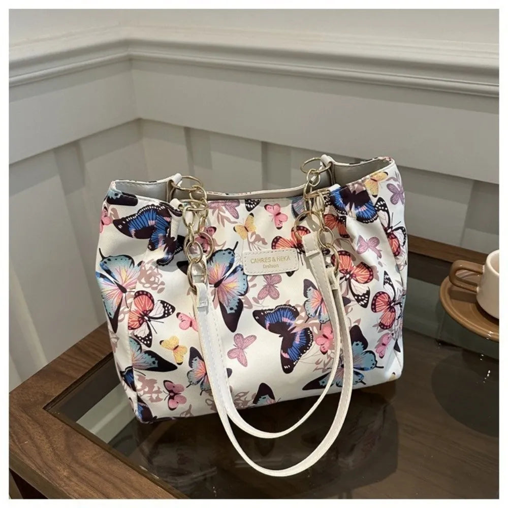 Trendy Large Capacity Women Shoulder Bag PU Leather Animal Printing Crossbody Bags Casual Style School Bag Tote Bag Girls