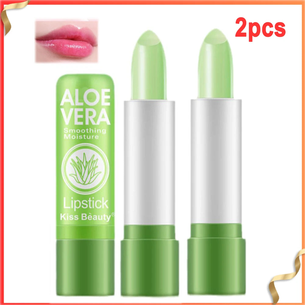 Aloe Vera Color-Changing Lipstick - Moisturizing Lip Balm 3.5g