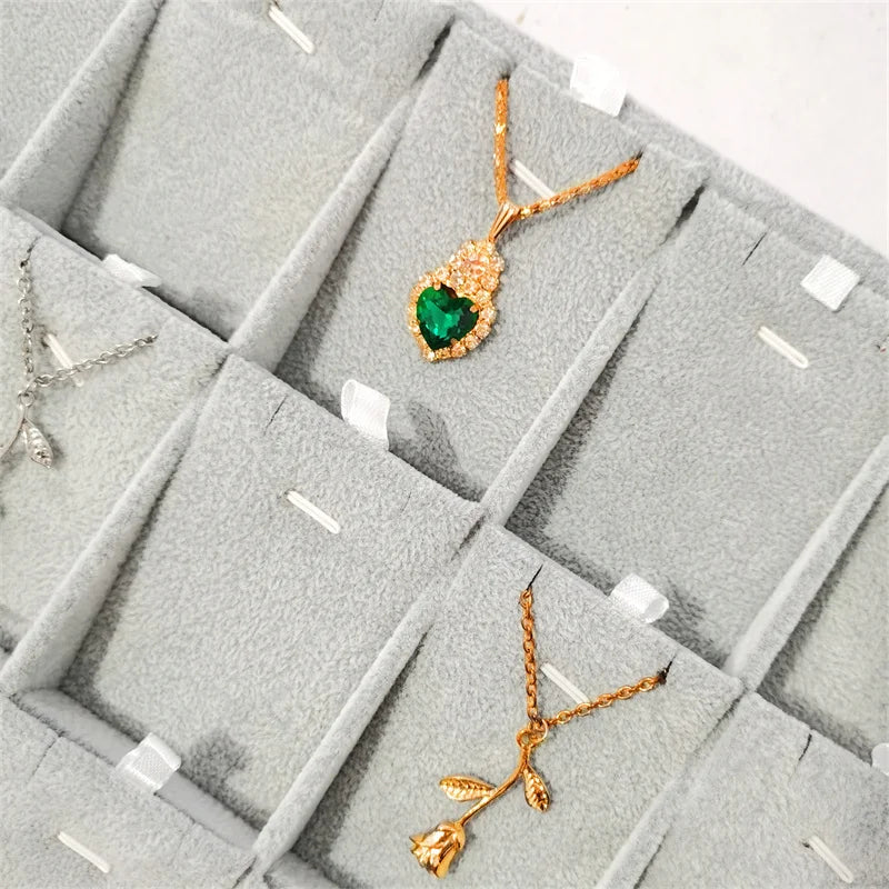 New Velvet Jewelry Tray | Ring Earring Necklace Organizer Case