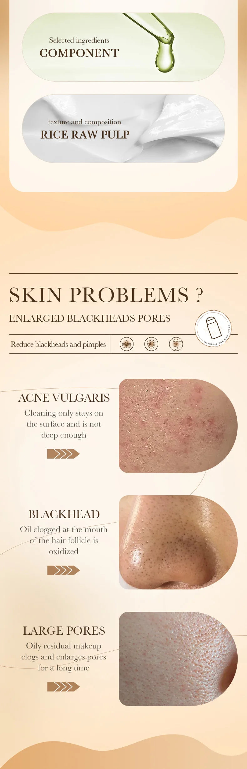 BIOAQUA White Rice Face Mask Moisturizing Stick Mud Blackhead Removal Firming Clay Anti Wrinkle Facial Masks Skin Care Products