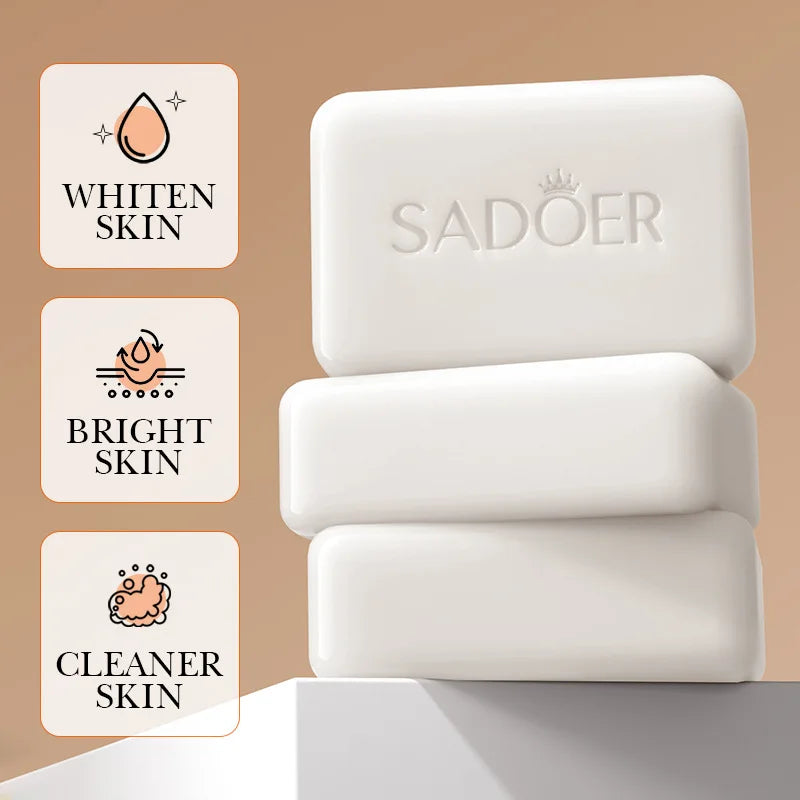 SADOER Niacinamide Arbutin Facial Soap - Moisturizing Brightening Bar