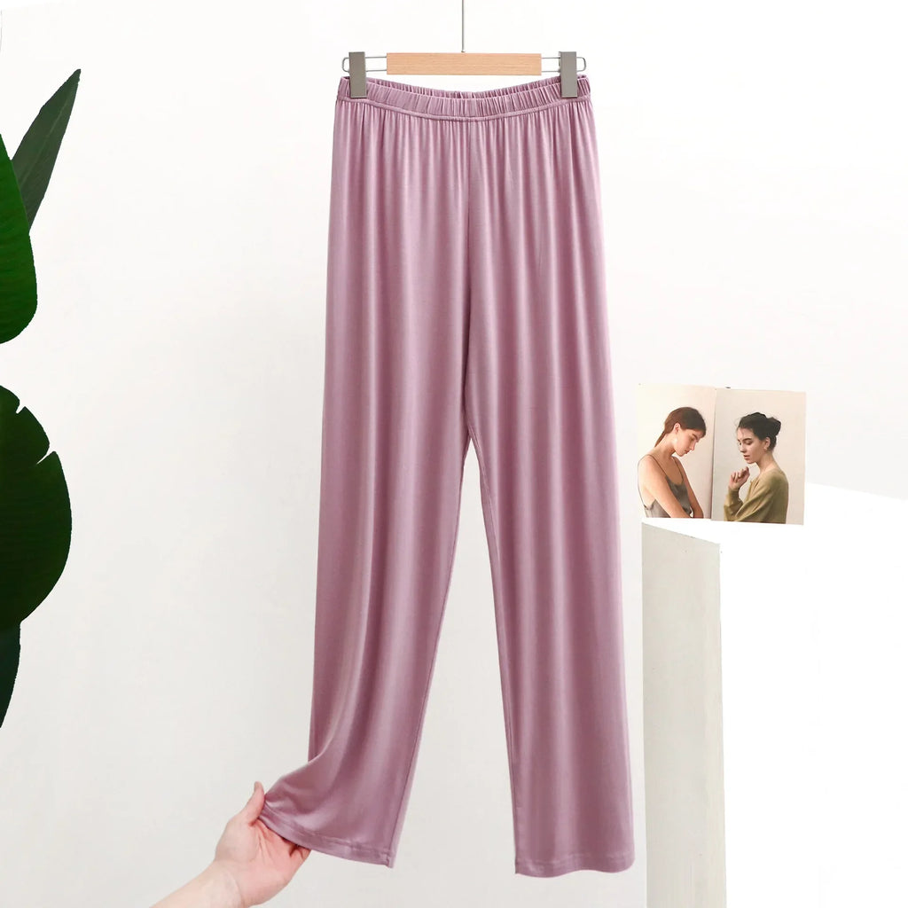 Women's Modal Pajama Pants - Lightweight Casual Sleep Bottoms