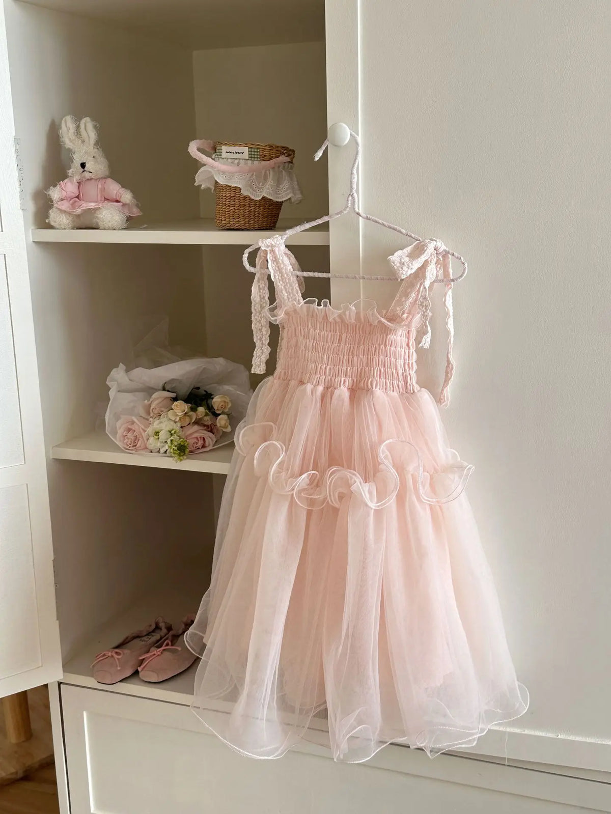 2026 Summer New Pink Princess Dress for Girls Children Fashionable and Sweet Baby Performance Dress